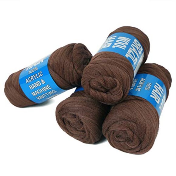 Brazillian Wool 300gr 3 pieces for Braiding locs and Twist Styles - Picture 3 of 3